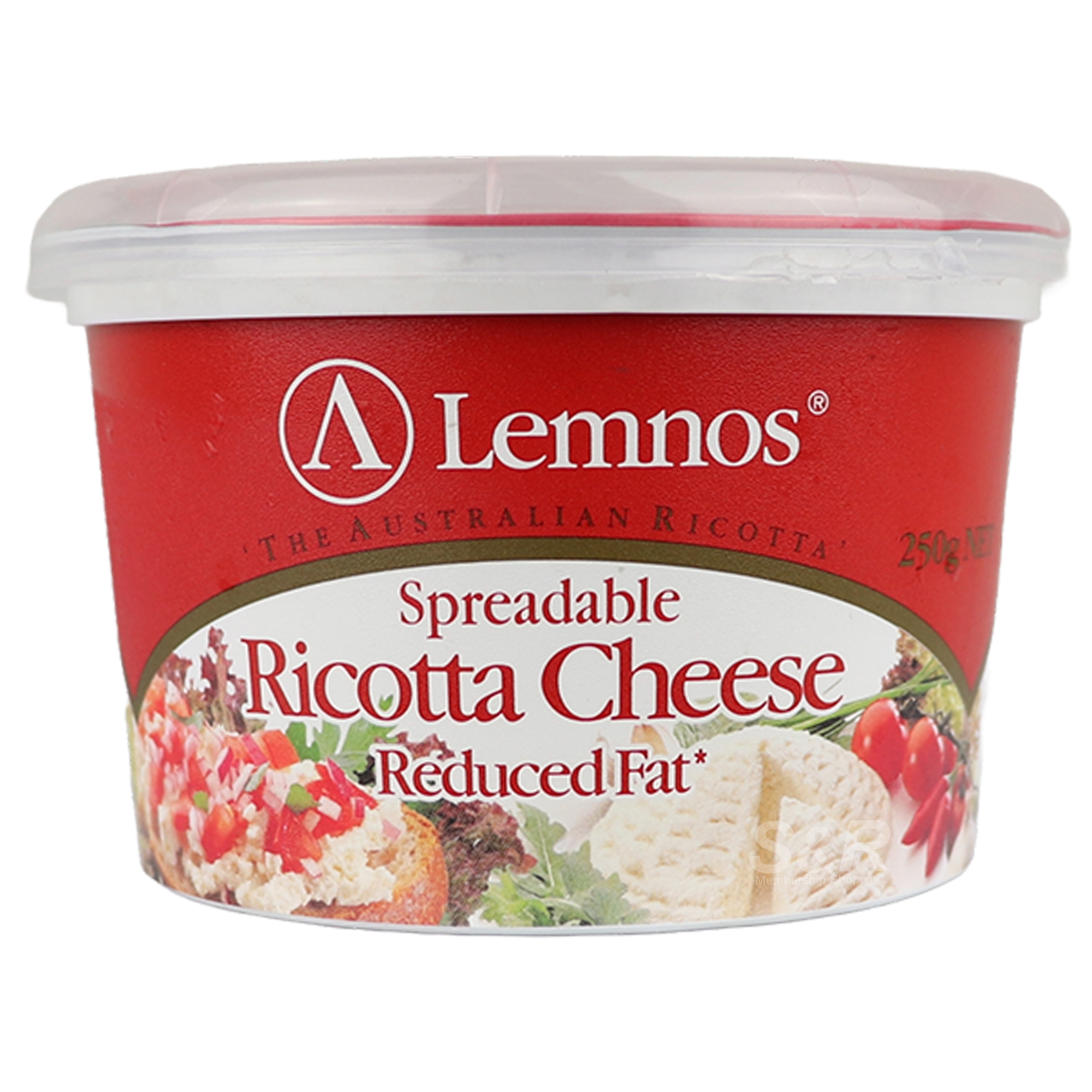 Lemnos Spreadable Ricotta Cheese Reduced Fat 250g Lemnos Spreadable Ricotta Cheese Reduced Fat 250g
